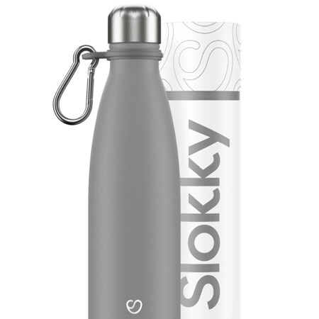 Borraccia thermos Slokky con moschettone 500 ml. - by Slokky - Janoa