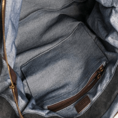 Borsa Sportiva e da Viaggio/Weekend in tela e pelle Saint - Lazare - by ZEDE PARIS - Janoa