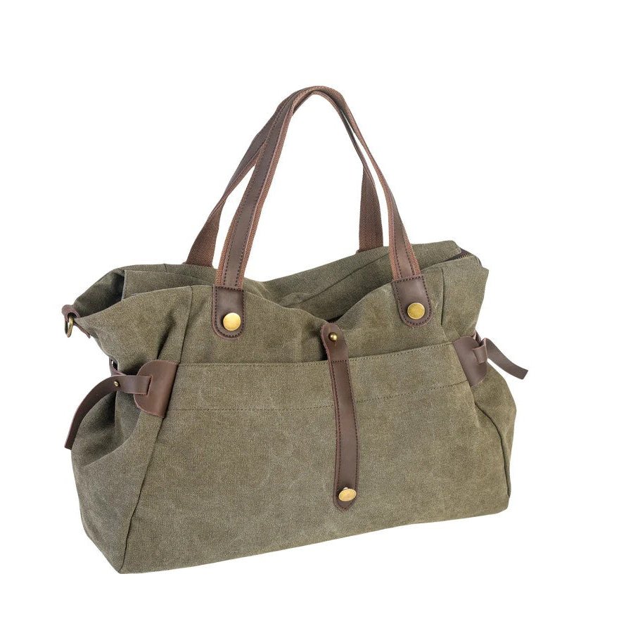Borsa Sportiva e da Viaggio/Weekend in tela e pelle Saint - Lazare - by ZEDE PARIS - Janoa