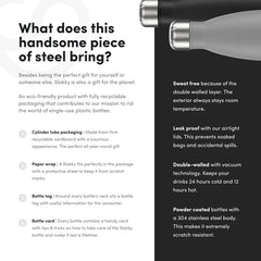 Borraccia thermos con moschettone 500 ml. - by Slokky - Janoa